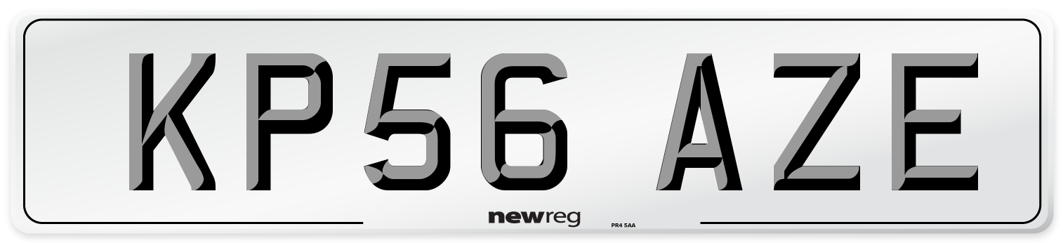KP56 AZE Number Plate from New Reg